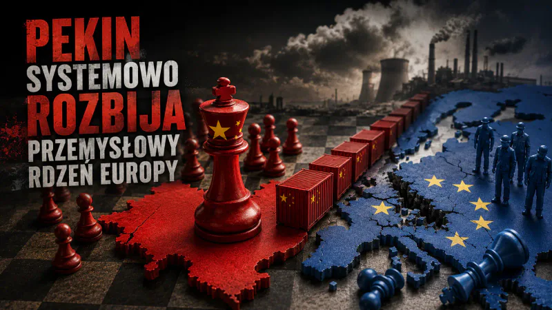 Pekin systemowo rozbija przemysłowy rdzeń Europy