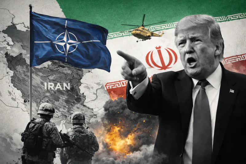 Donald Trump chce zaangażowania NATO w Iranie