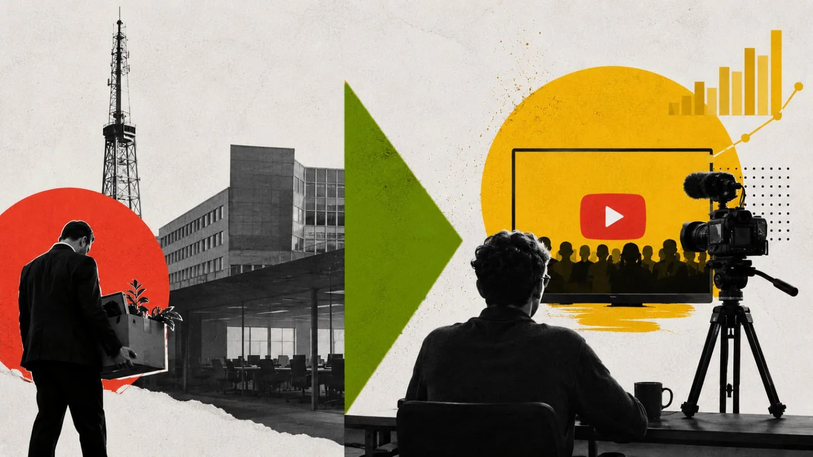 Polskie media: zwolnienia u wydawców, trzęsienie ziemi w telewizji, profesjonalizacja YouTube