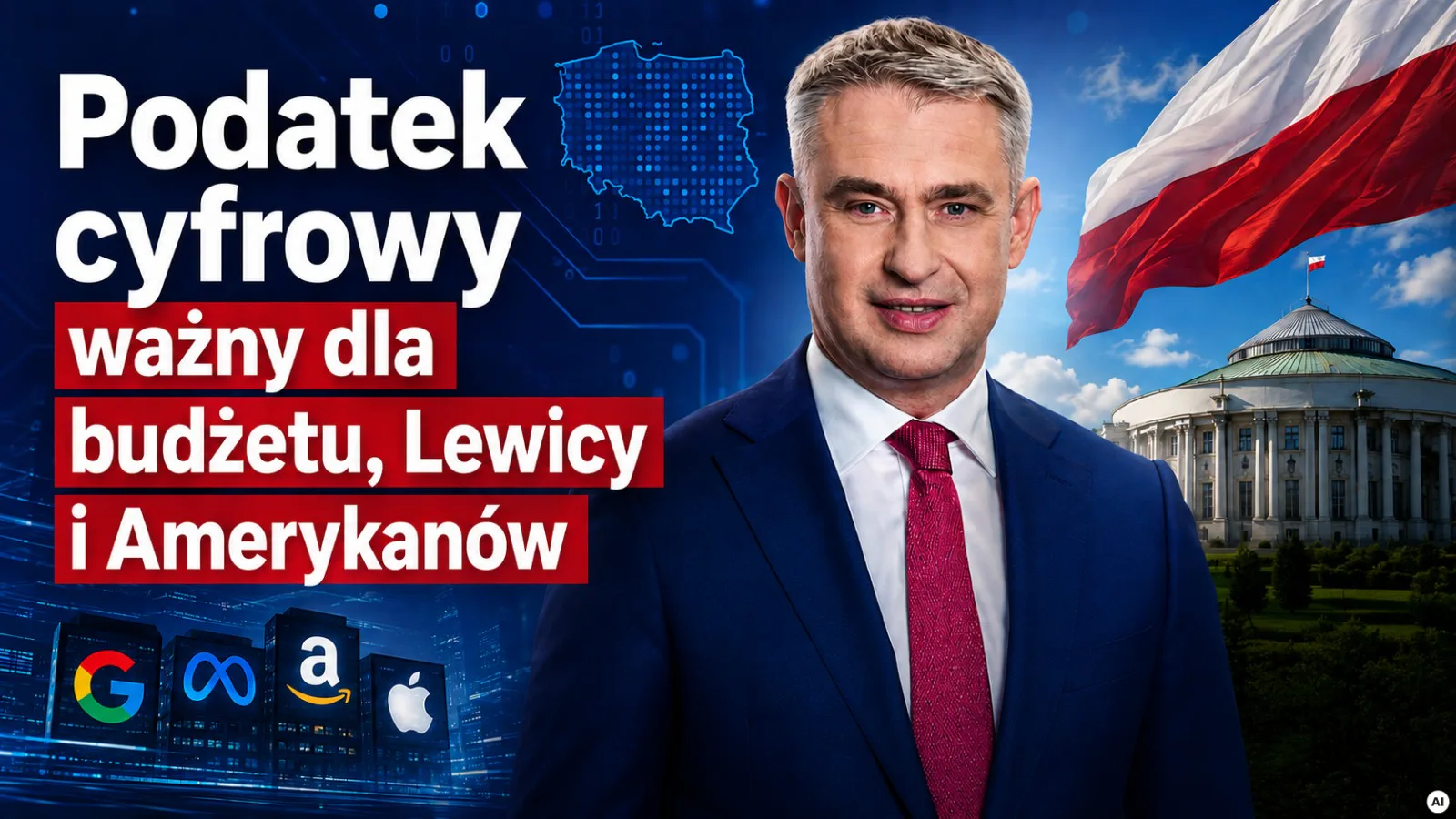 Podatek cyfrowy ważny dla budżetu, Lewicy i Amerykanów